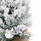 Santaco Christmas Tree 49cm Mini Christmas Tree LED Lights Snow Flocked PVC