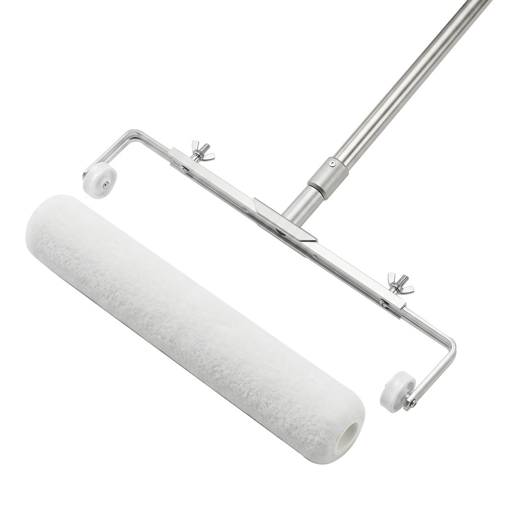 Traderight Paint Roller Set 5-Wheel Tray Extendable Pole Kit For Walls 13Pcs