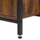 Levede 6 Tier Bookshelf Storage Cabinet Bookcase Display Adjustable Shelves Door