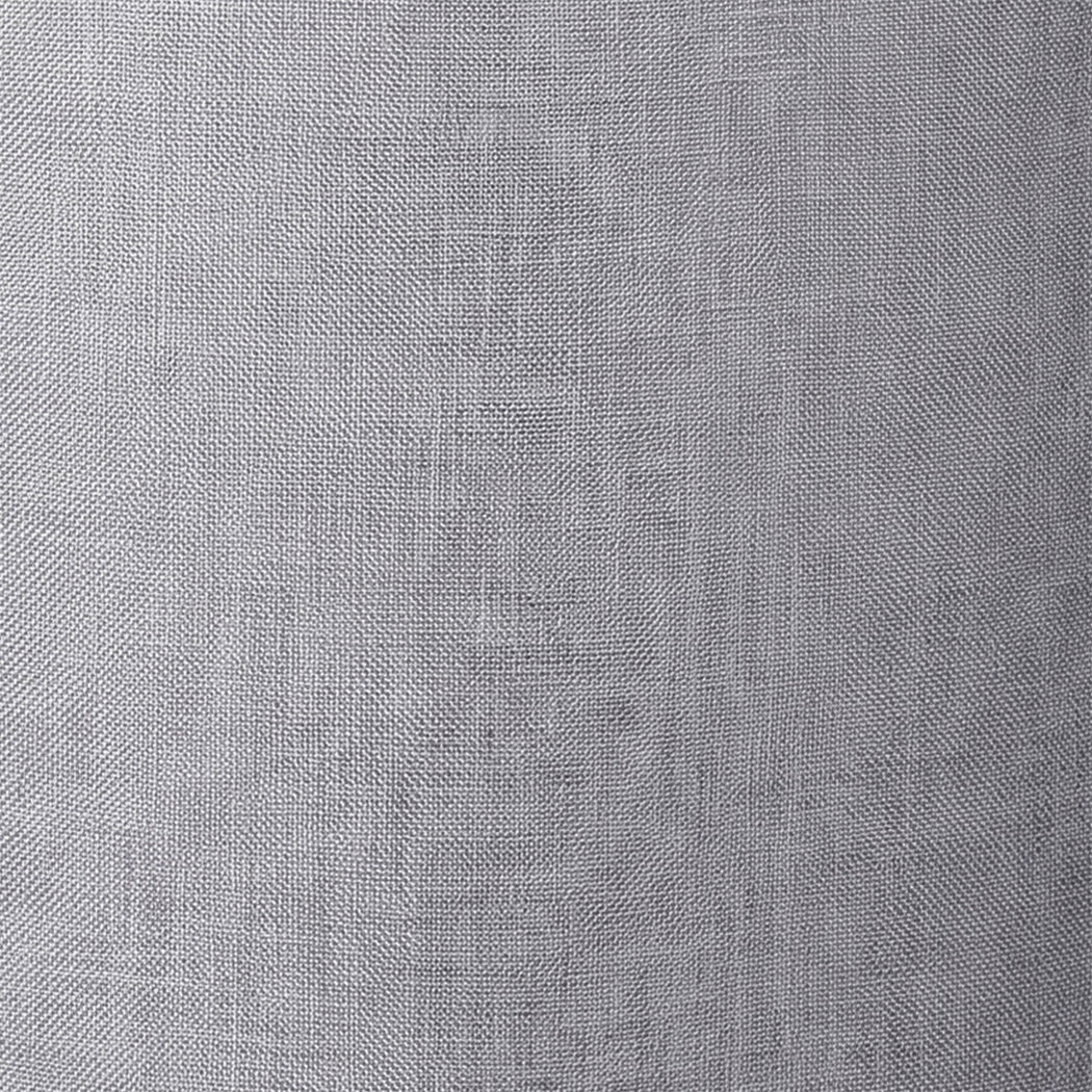Emitto Lamp Shade 4pc Linen Drum E26 E27 with E14 Rings for Home Decor Grey