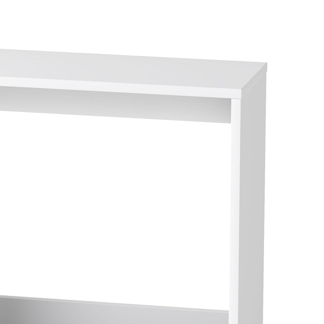 Levede Side Table with Magazine Rack Small End Table