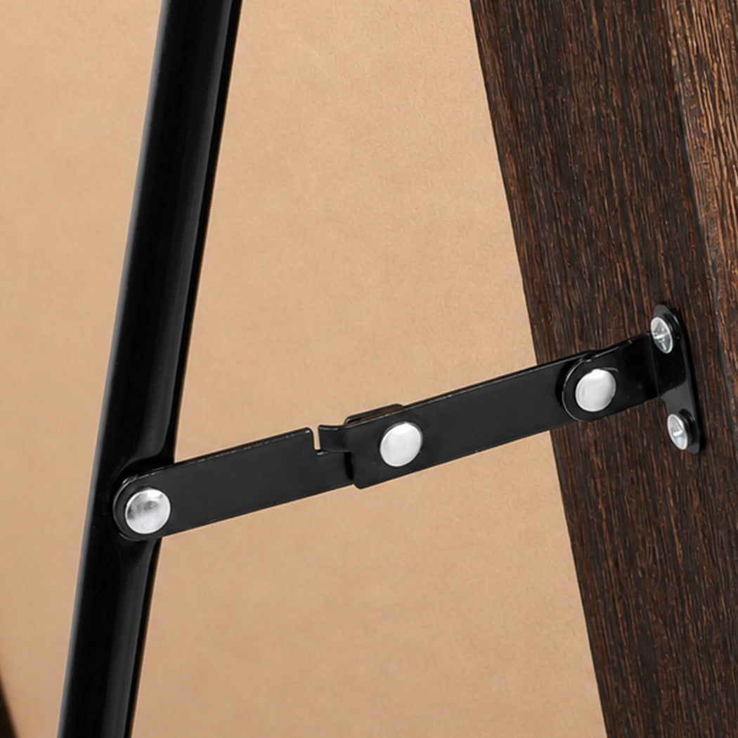 Yezi Mirror Full Length 4mm Tempered Glass Stand Lean Mount Bedroom Brown
