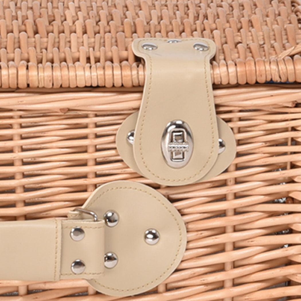 4 Person Picnic Basket Baskets Set Outdoor