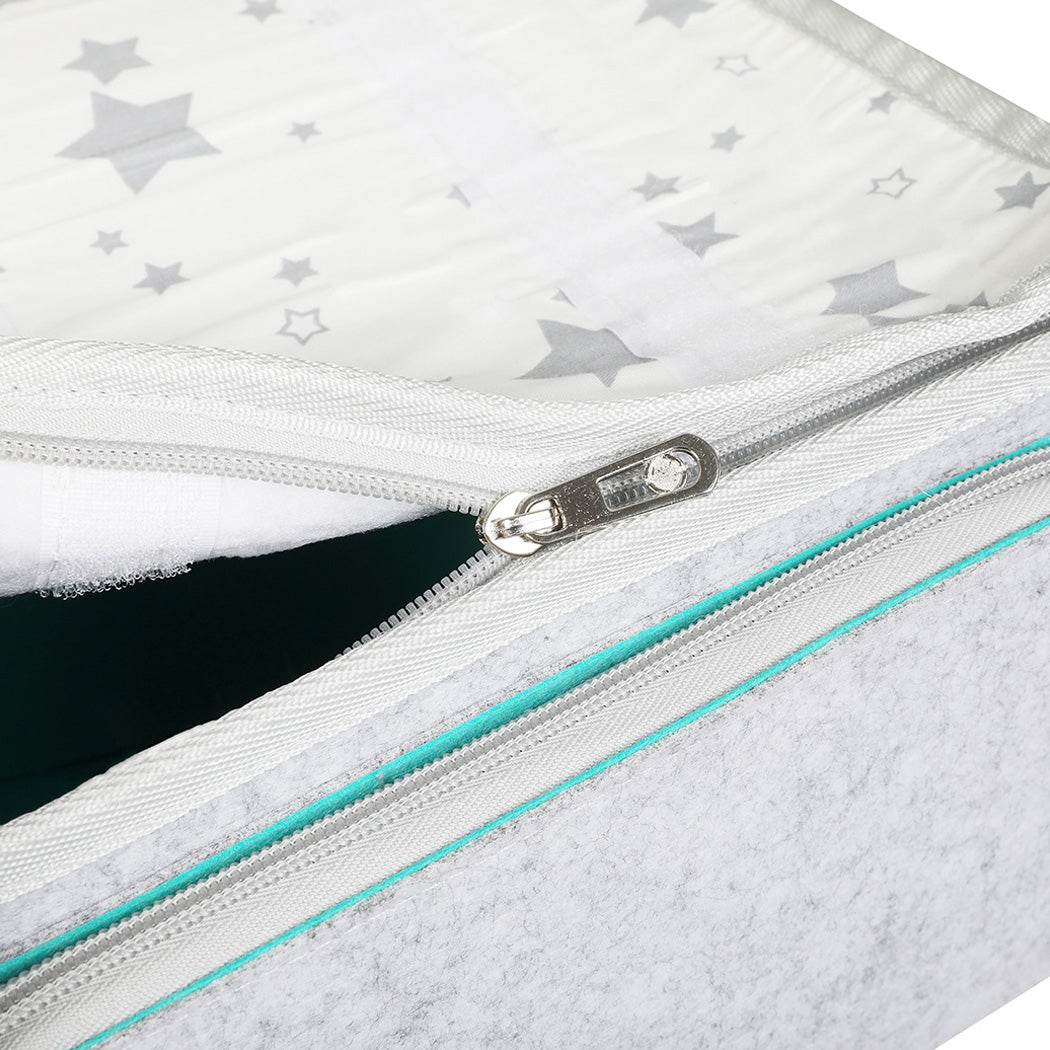 Bo Peep Baby Nappy Caddy Organiser Waterproof Liner With Shoulder Strap Grey