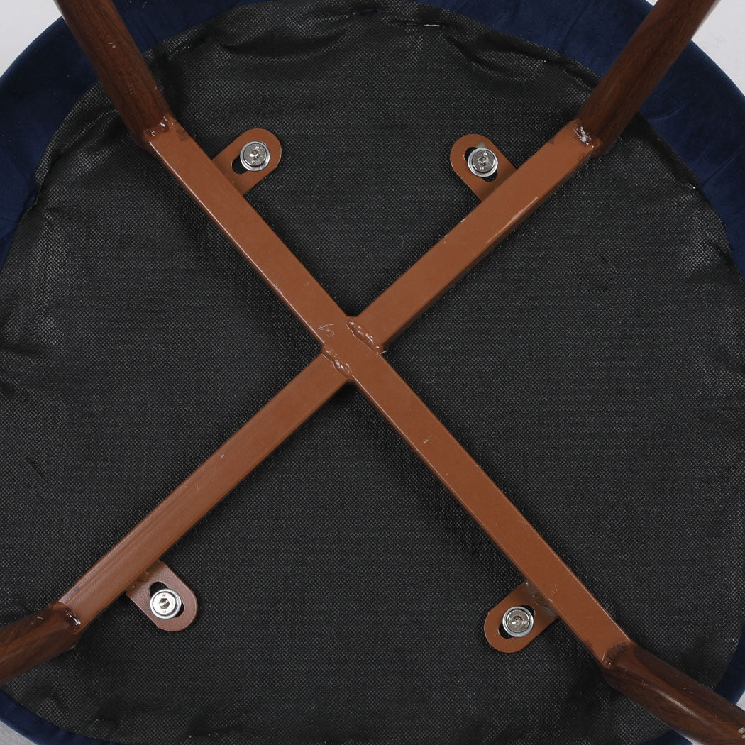 Levede 4x Dining Chairs Seat French Navy