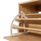 Levede Shoe Cabinet Flip Door Shoe Storage Cabinet Rattan Entryway Organizer Oak