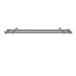 Marlow Silver Double Curtain Rod Steel Pole Pommel Set Extendable Adjustable