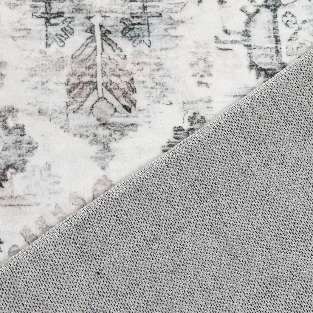 Marlow Floor Rug Vintage Short Pile Washable Carpet Soft Plush Non Slip 80X120