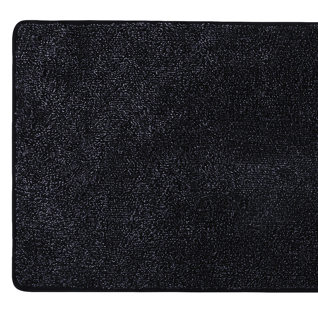 Marlow Door Mat Indoor 90x60cm Non Slip Washable Rug For Front Coal Grey