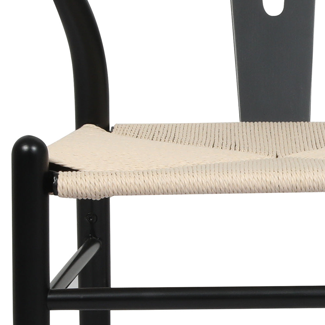 Levede 4x Dining Chairs Wooden Hans Black