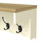 Levede Coat Rack Wall Mounted Shelf 7 Double Hooks Storage Entryway Hallway
