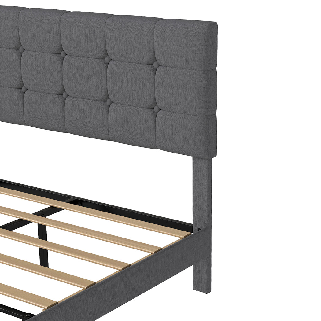 Levede Bed Frame Upholstered Platform Mattress Base Double