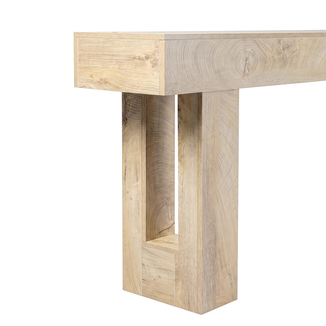 Levede Console Table 160cm Sofa Table Narrow Entryway Hallway Living Room Wood