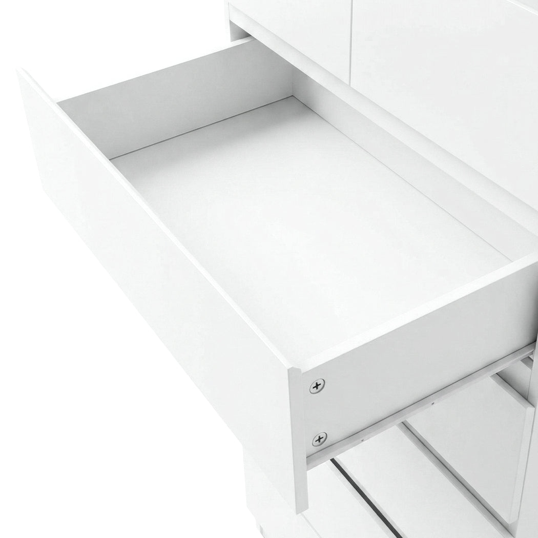 Levede Tall Storage Cabinet 7 Drawer Dresser Bedroom Storage Cupboard Tallboy