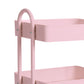 Levede 3 Tiers Kitchen Trolley Cart Pink