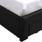 Levede Queen Bed Frame Fabric Tufted Dark Grey