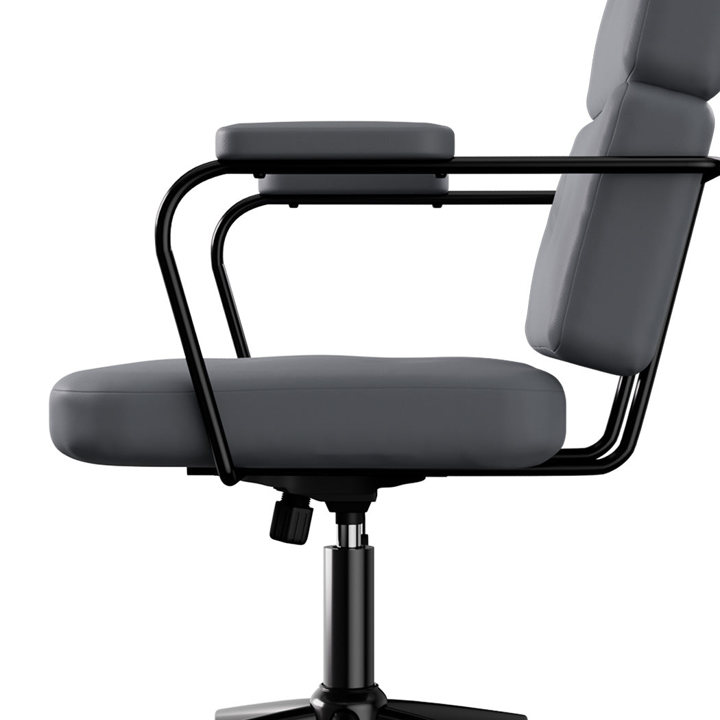 LEVEDE Ergonomic Office Chair Computer PU Grey