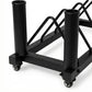 Centra Horizontal Bumper Plate Rack with Wheels Barbell Weight Storage Holder