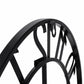 Yezi Wall Clock Silent Quartz 40cm Easy Read Dial for Bedroom Decor Black