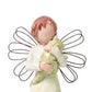 Levede Resin Angel Figurines Friendship Gift with Love for Home Decor White