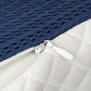 Dreamz Memory Foam Pillow Pillowcase Supprt Blue Rebound
