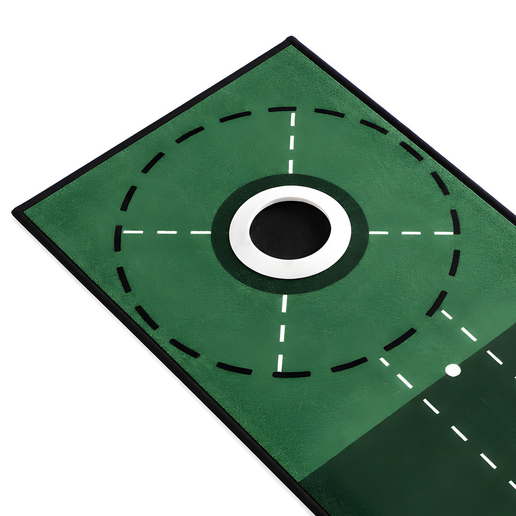 Centra Golf Putting Mat 3m Indoor Practice Non Slip Backing for Office Green