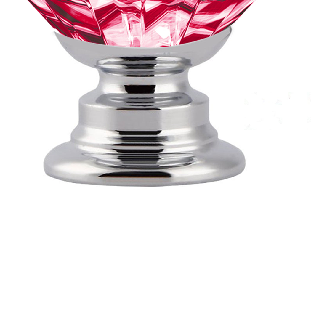 16 Pcs Red Crystal Knobs Diamond 40mm Large Red