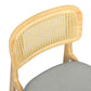 Levede Dining Chair Wood Rattan Armless Natural x4