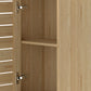 Levede Tall Bathroom Cabinet Storage 165cm Tallboy Adjustable Shelf Cupboard