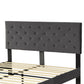 Levede Bed Frame Double Size Mattress Grey