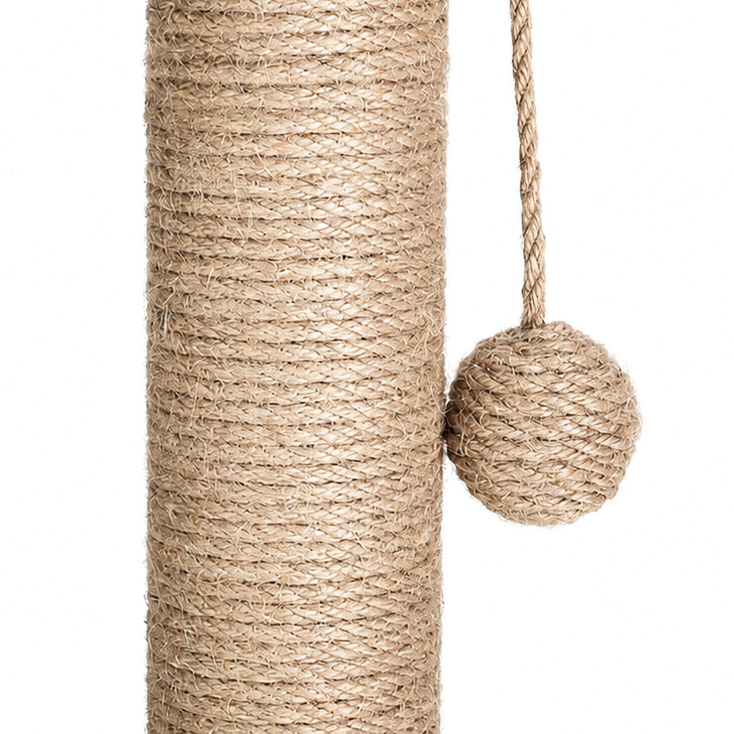 PaWz Cat Scratching Post 3 Heights Sisal Balls for Indoor Kitten Adult Green