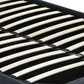 Levede Gas Lift Bed Frame Fabric Base Double Dark Grey