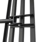 Lambu Lawn Levelling Rake Heavy Duty 75x25cm Steel Head Adjustable Handle Black