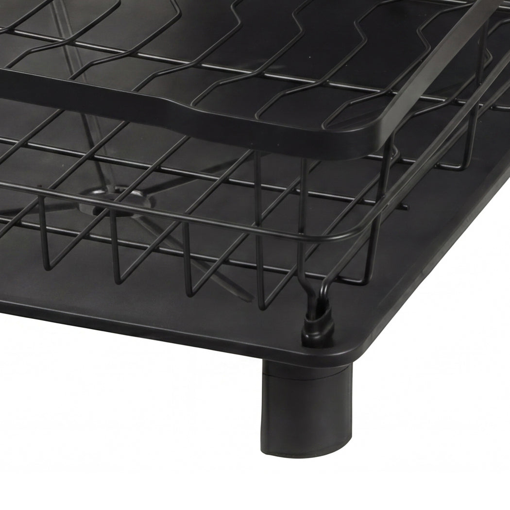 Toque 2 Tier Drying Rack Kitchen Organizer Storage Plate Drainer Cutlery Holder