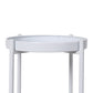 Levede 2 Tiers Plant Stand Metal Flower White Medium