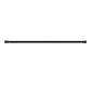 Marlow Black Curtain Rod Steel Quiet Rail Pole Pommel Set Extendable