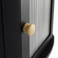 Toque Corner Bread Box 2 Tier Bamboo Bread Bin Kitchen Countertop Storage Black