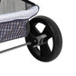 PaWz Large Pet Stroller Dog Cat Carrier Plaid