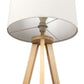 EMITTO Tripod Floor Lamp with Shelf