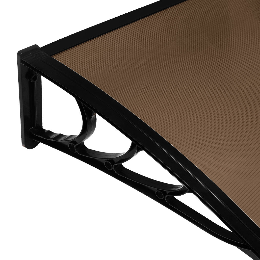 Mountview Window Door Awning Outdoor 1M X 4M Brown 1x4M
