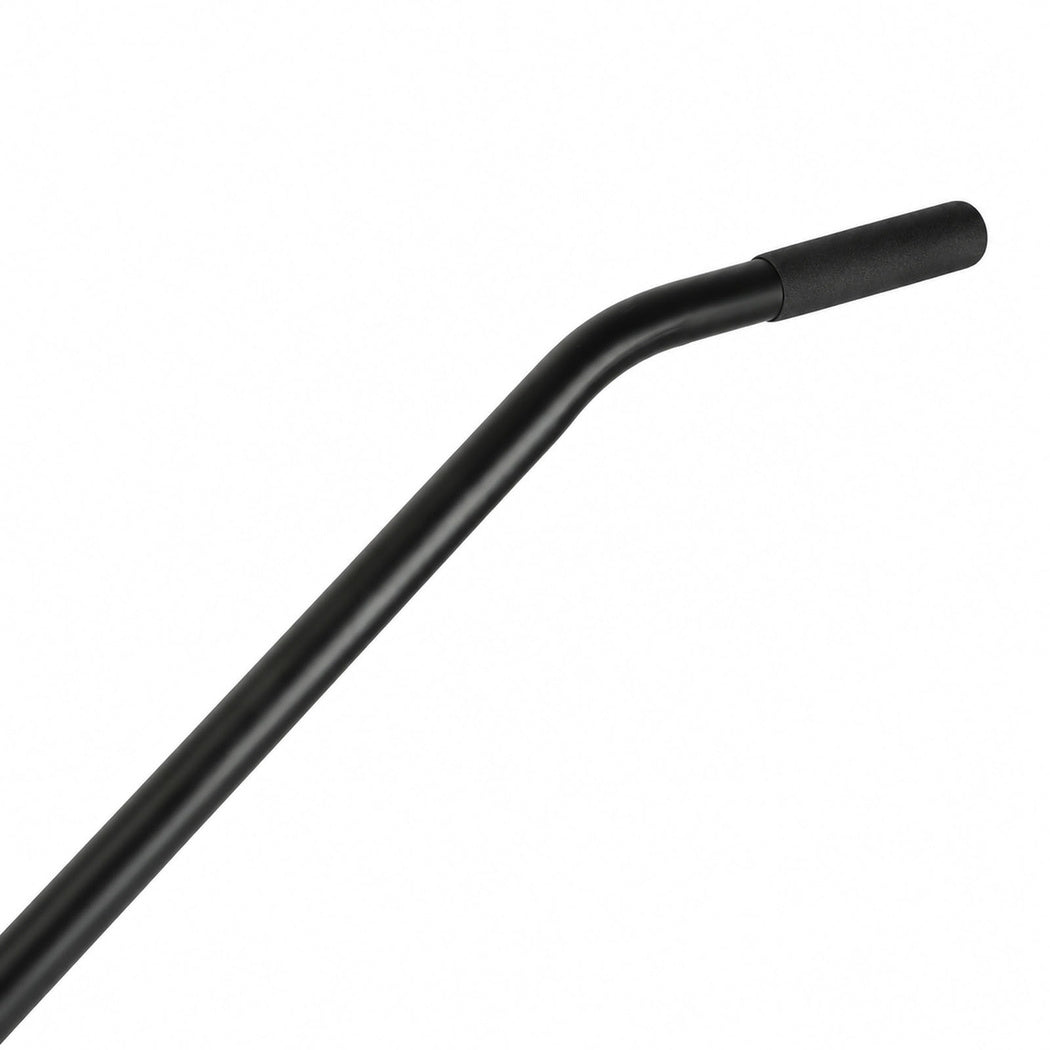 Lambu Lawn Levelling Rake Heavy Duty 75x25cm Steel Head Adjustable Handle Black