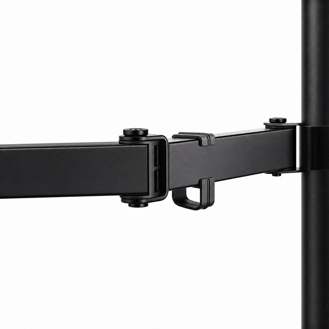 Levede Single Monitor Arm Desk Mount for 13-32 Inch Height Adjustable Black