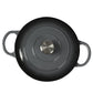 TOQUE 4L Enamel Dutch Oven Pot in Black Colour