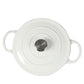 TOQUE 4L Enamel Dutch Oven Pot in White Colour
