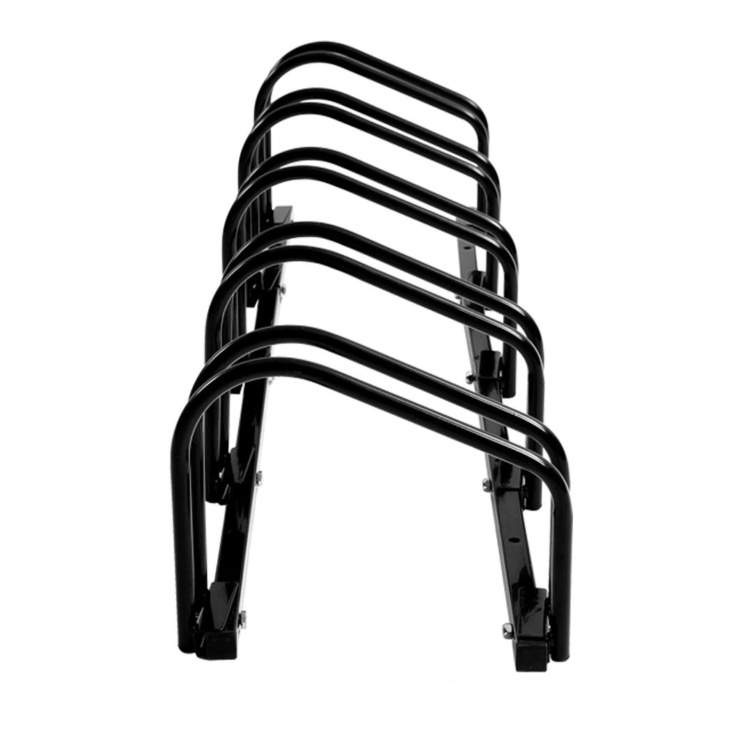 5 Bikes Stand Bicycle Bike Rack Floor