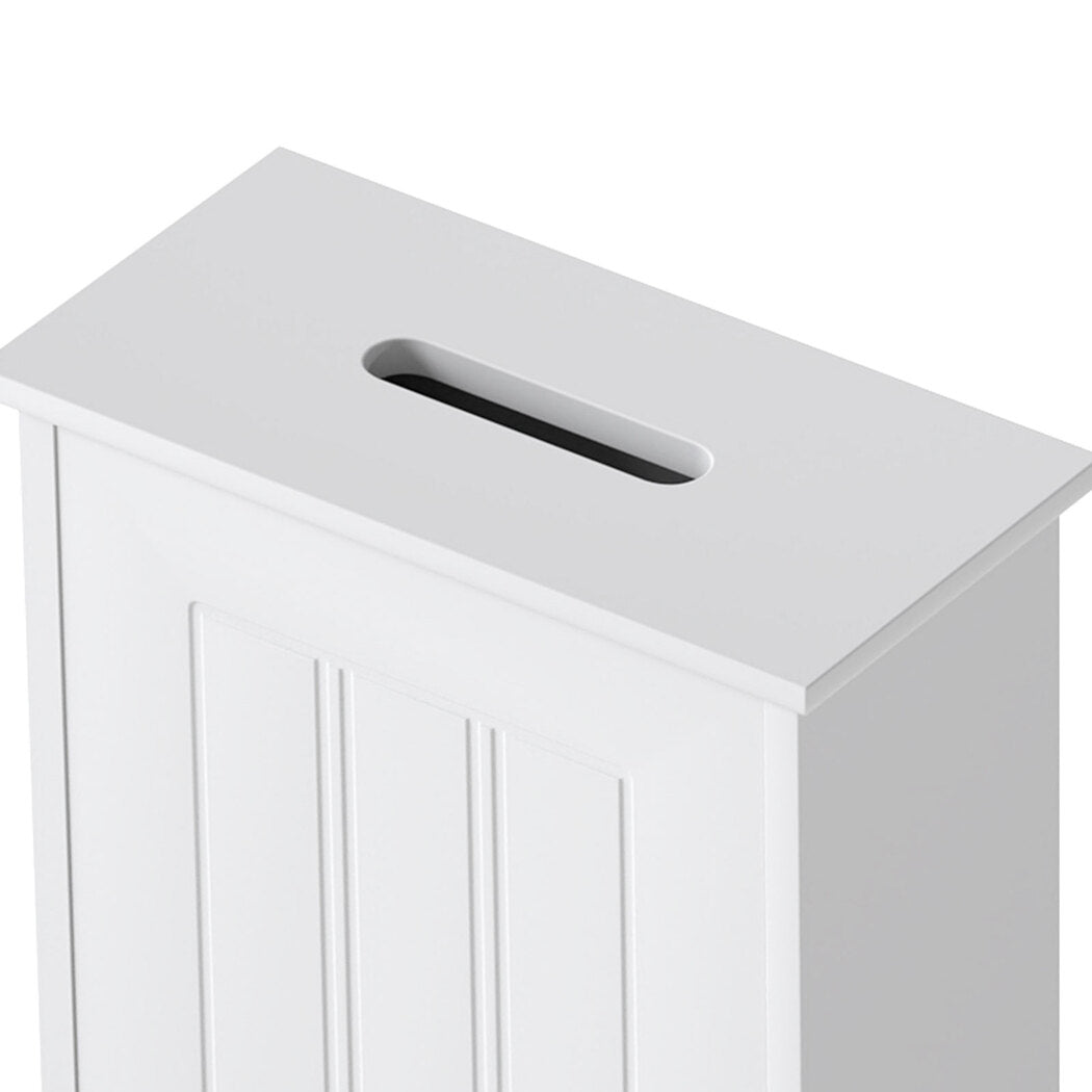 Levede Bathroom Storage Box Lid Slim Toilet Paper Storage Organiser Container