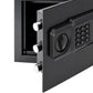 Levede Fireproof Safe Box with LED Light Alarm USB Steel for Home Use Black