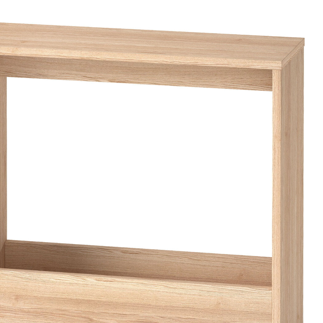 Levede Side Table with Magazine Rack Small End Table
