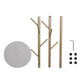 Levede Coat Rack Hat Clothes Stand Hanger Gold