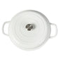 TOQUE 3.5L Enamel Dutch Oven Pan in White Colour
